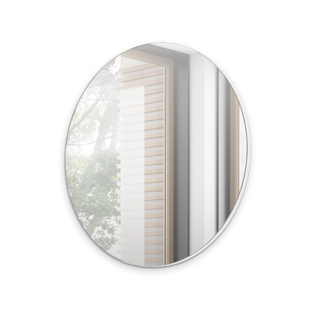 Lustro wiszące 70 cm Niva NV01 biały/biały połysk
