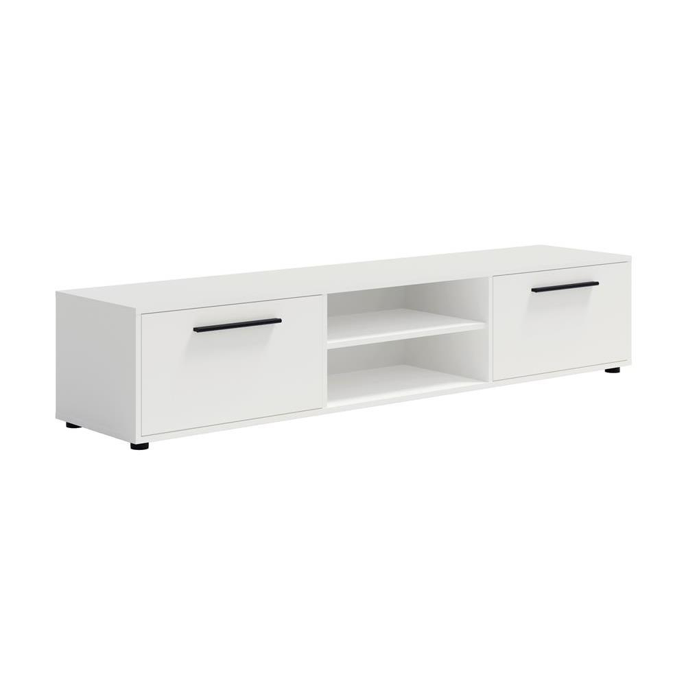 Szafka RTV 190 cm dwudrzwiowa Molfetta MX10 biały mat