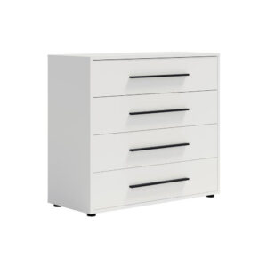 Komoda 98,8 cm z szufladami Molfetta MX03 biały mat