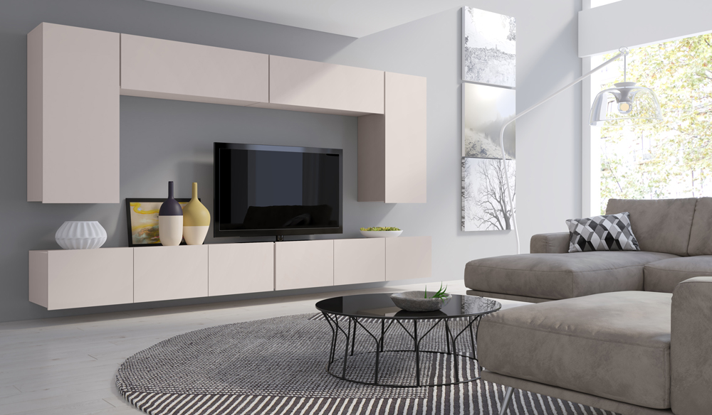 Meblościanka Chicago 13 zestaw mebli salonowych cashmere