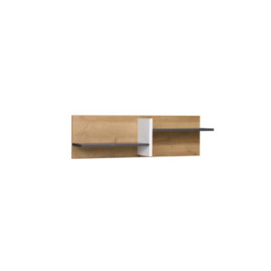 Półka wisząca 100 cm Modesto M10 dąb złoty/biały mat/grafit