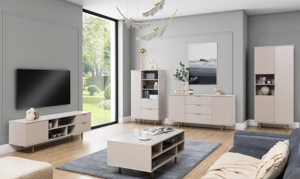 Zestaw mebli salonowych Naomi 1 cashmere