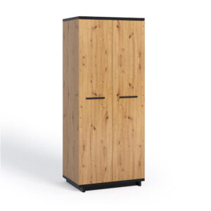 Szafa dwudrzwiowa 90 cm Iseo IN09 dąb artisan/czarny mat