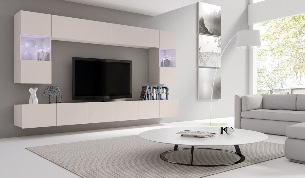 Meblościanka Chicago 1 zestaw mebli salonowych cashmere