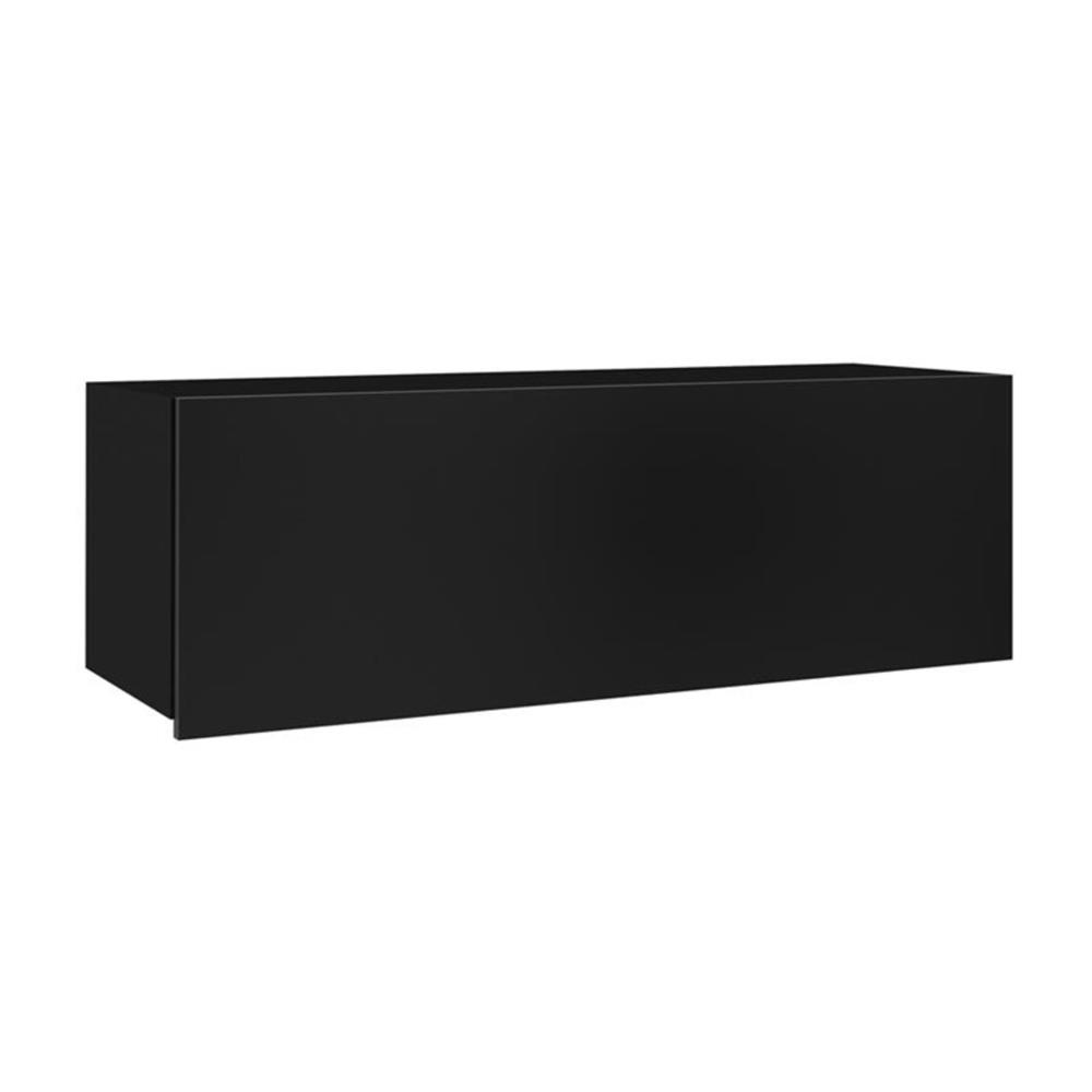 Szafka wisząca 105 cm jednodrzwiowa Chicago C02 czarny/czarny połysk
